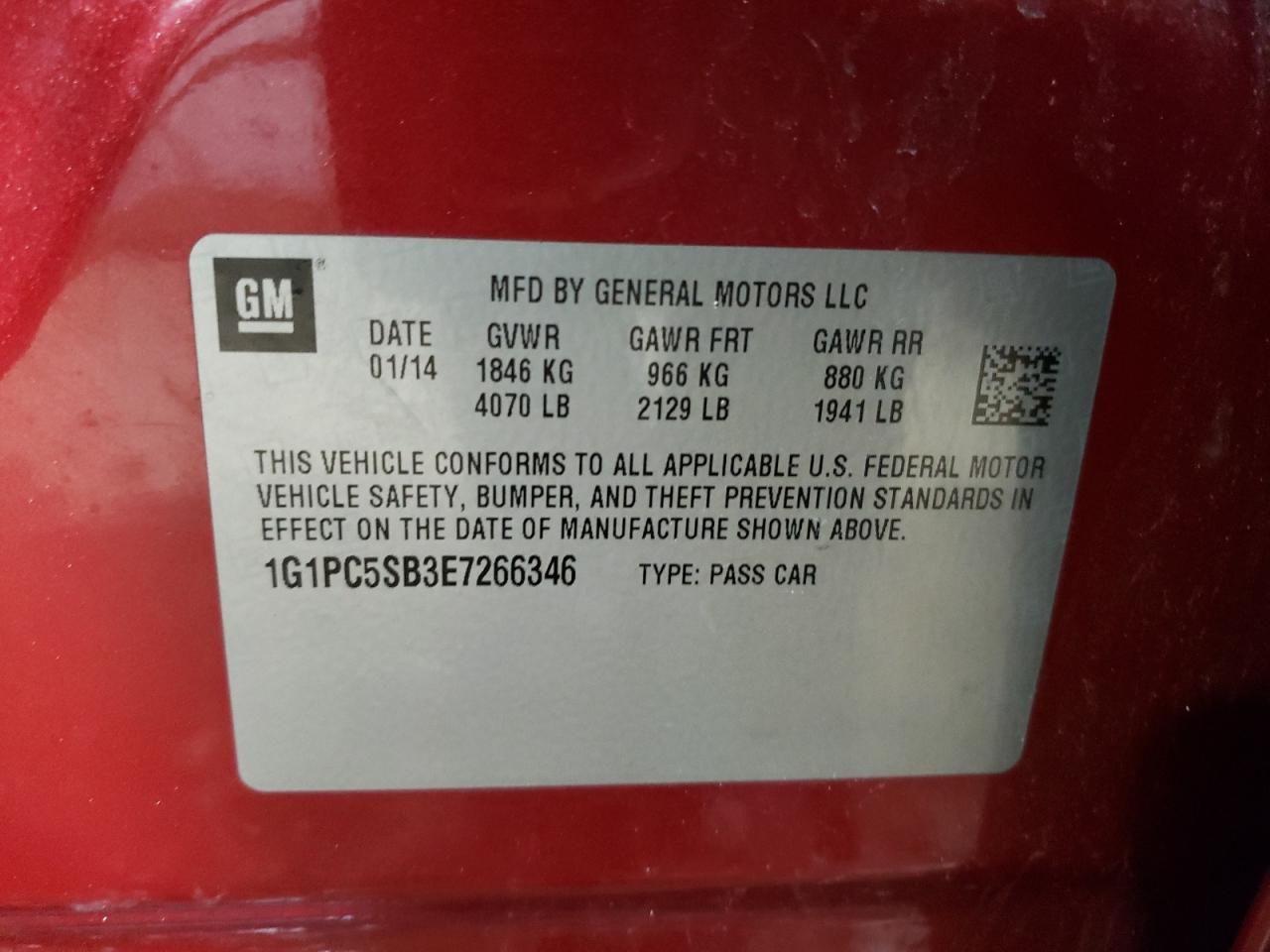 2014 Chevrolet Cruze - Image 12