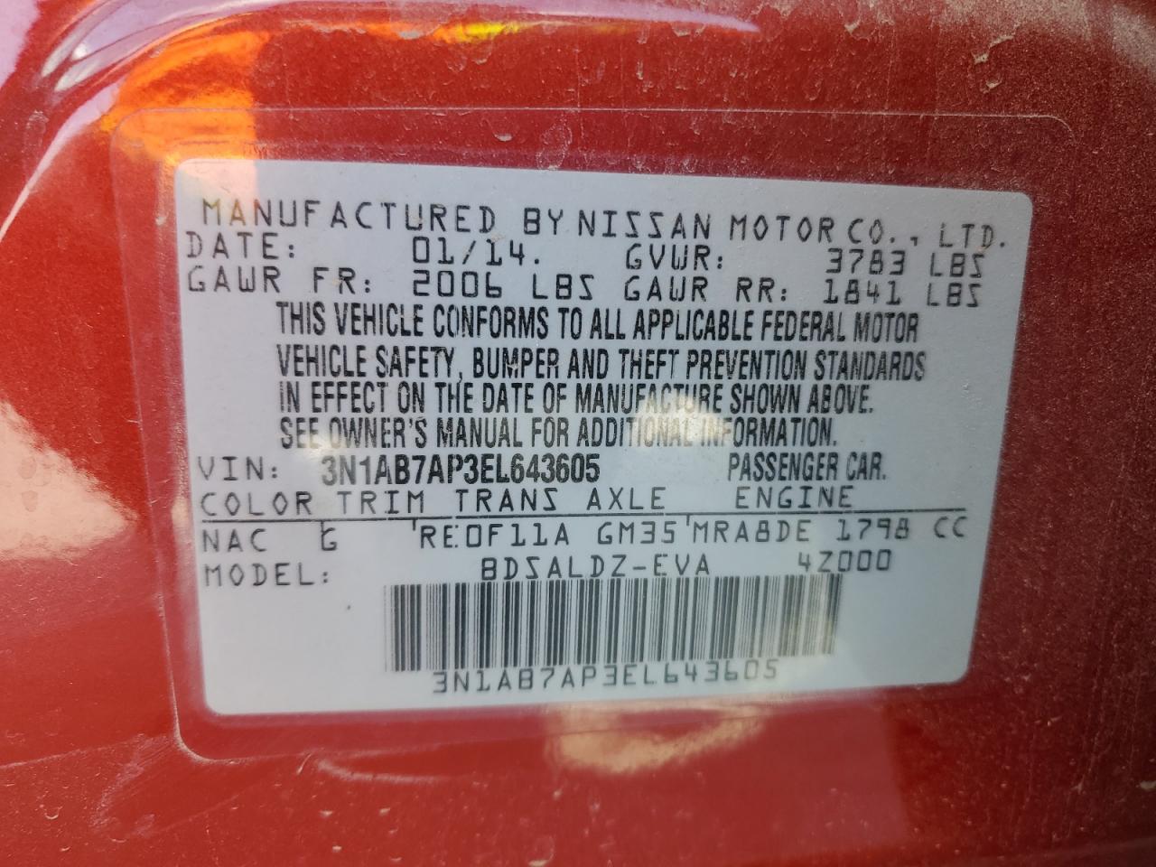 2014 Nissan Sentra - Image 12