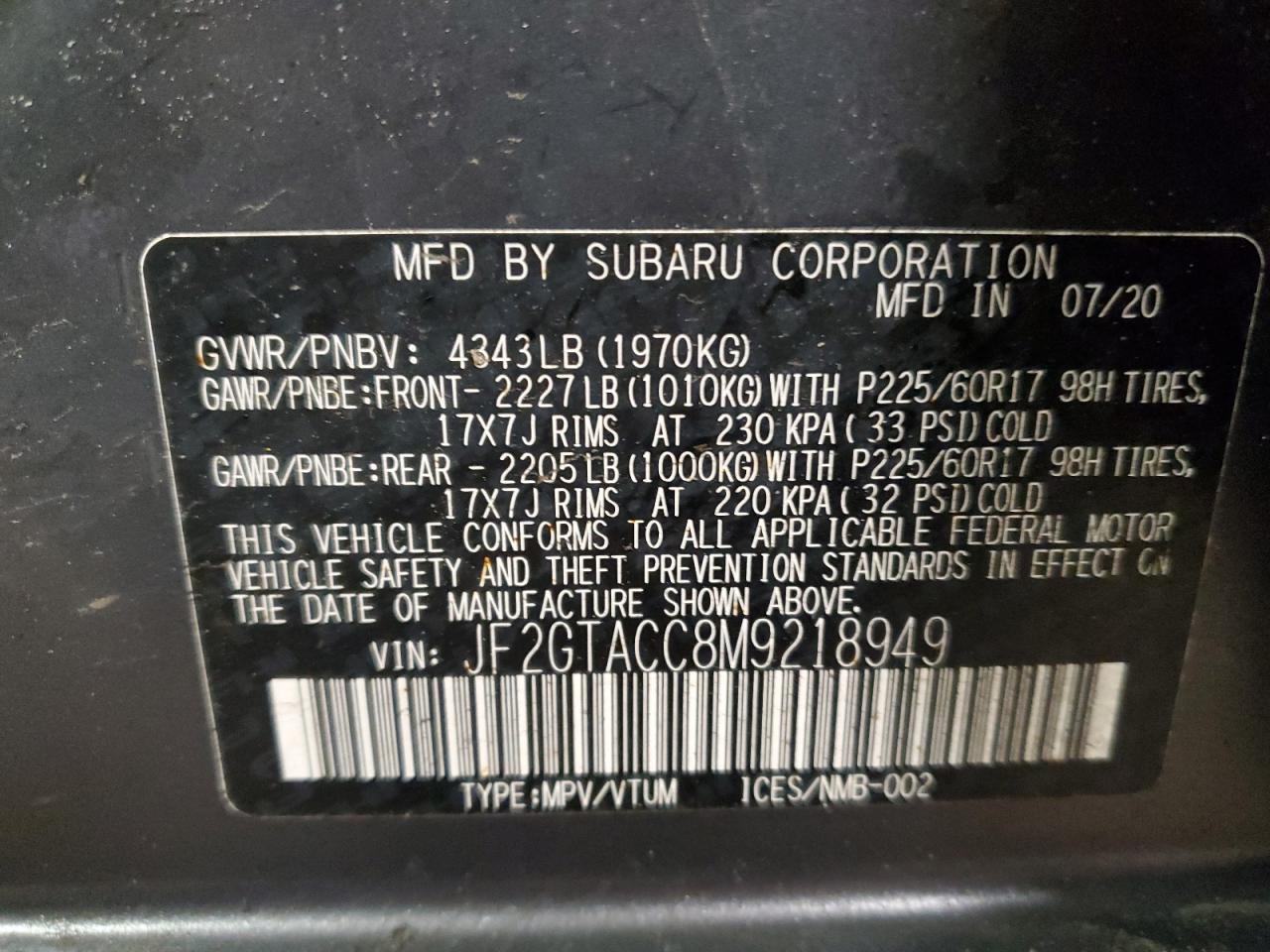 2021 Subaru XV - Image 14