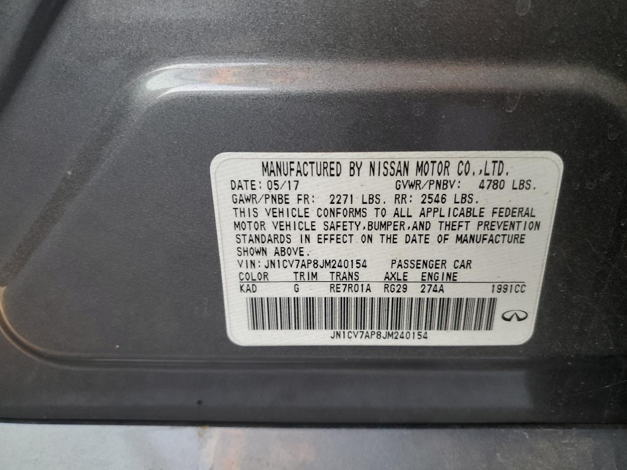 2018 Infiniti Q50 - Image 15