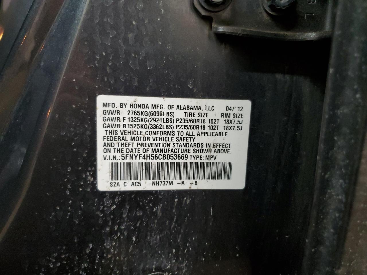 2012 Honda Pilot - Image 13