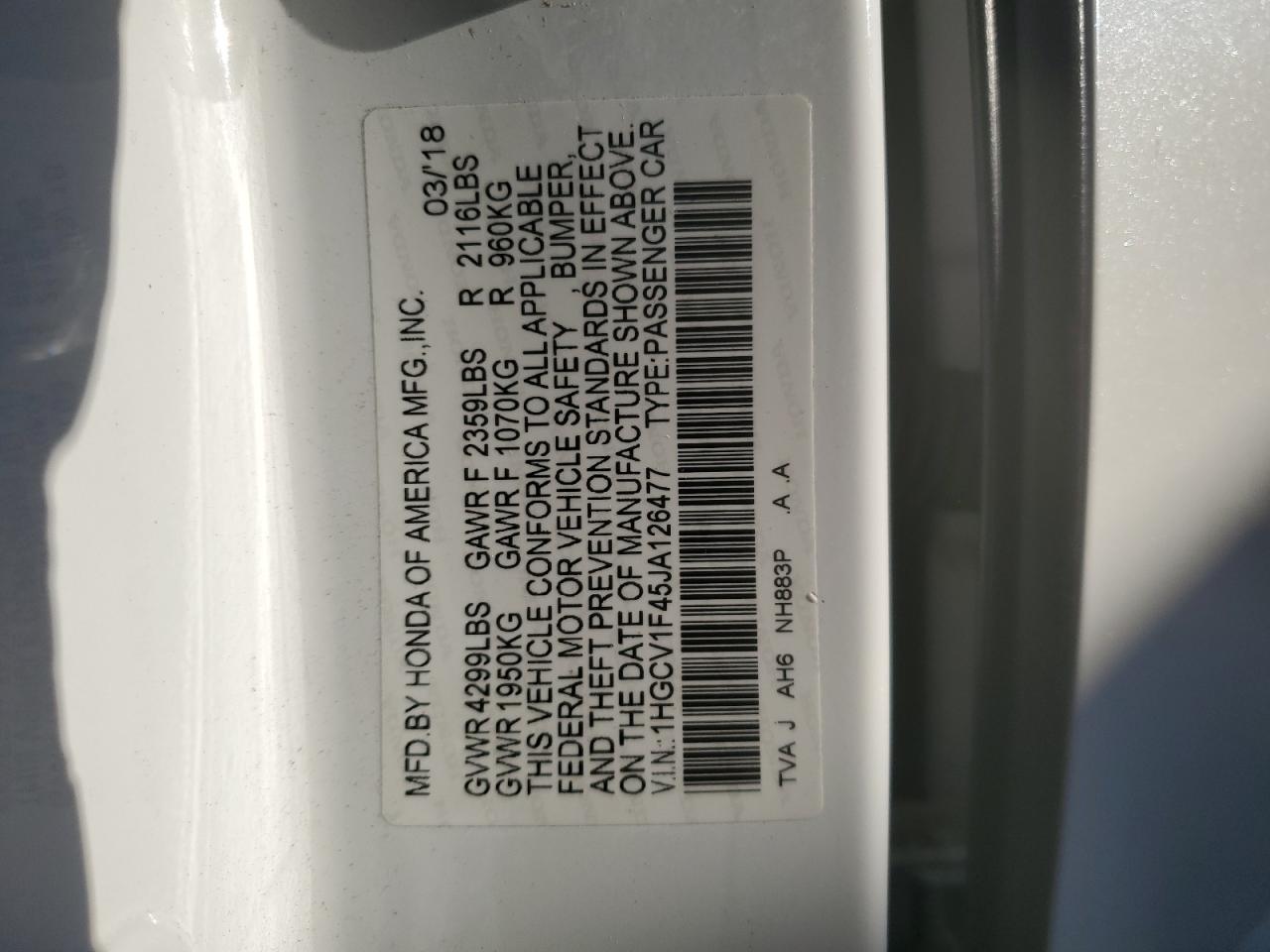 2018 Honda Accord - Image 12