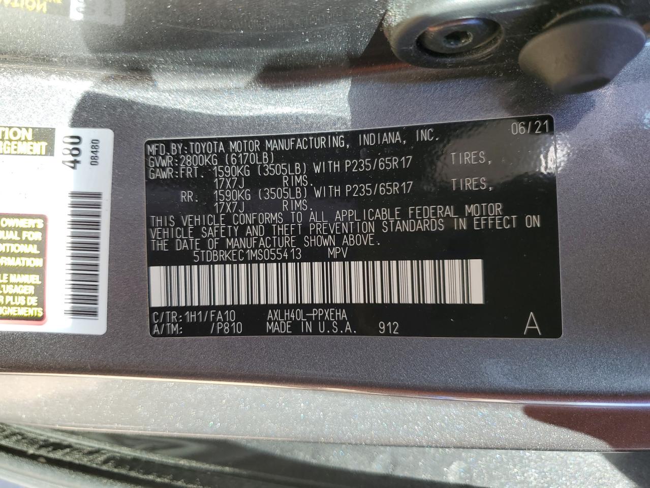 2021 Toyota Sienna - Image 13