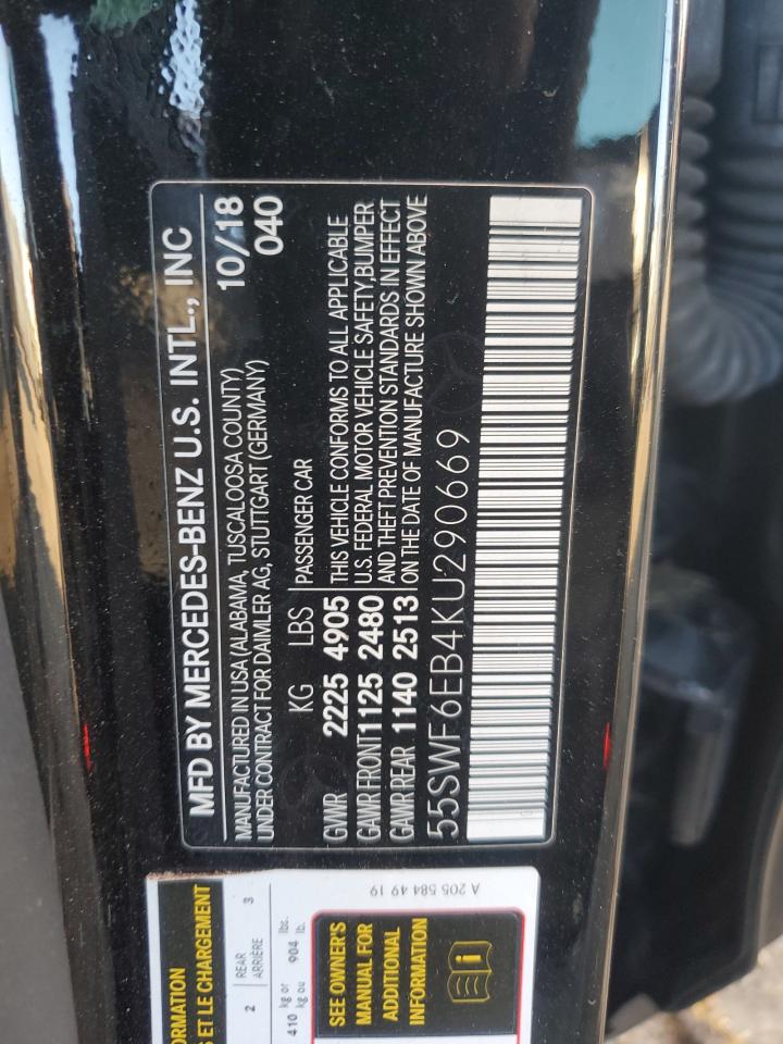 55SWF6EB4KU290669 2019 MERCEDES-BENZ C CLASS - Image 13