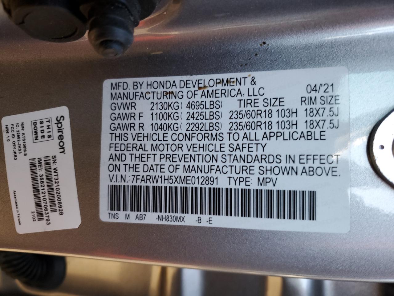 2021 Honda CR-V - Image 13