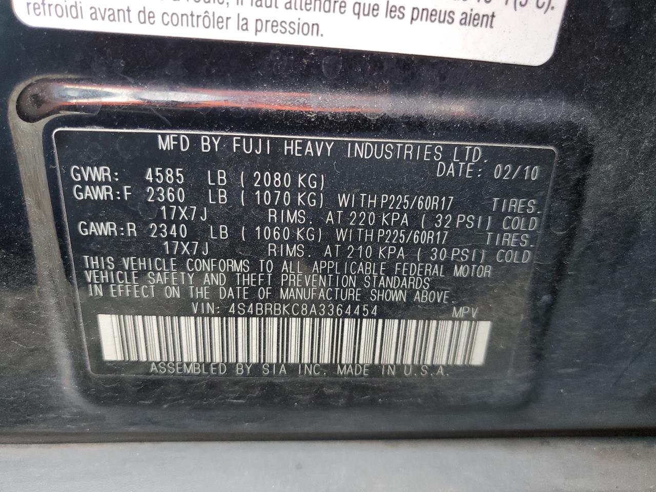 2010 Subaru Outback - Image 15
