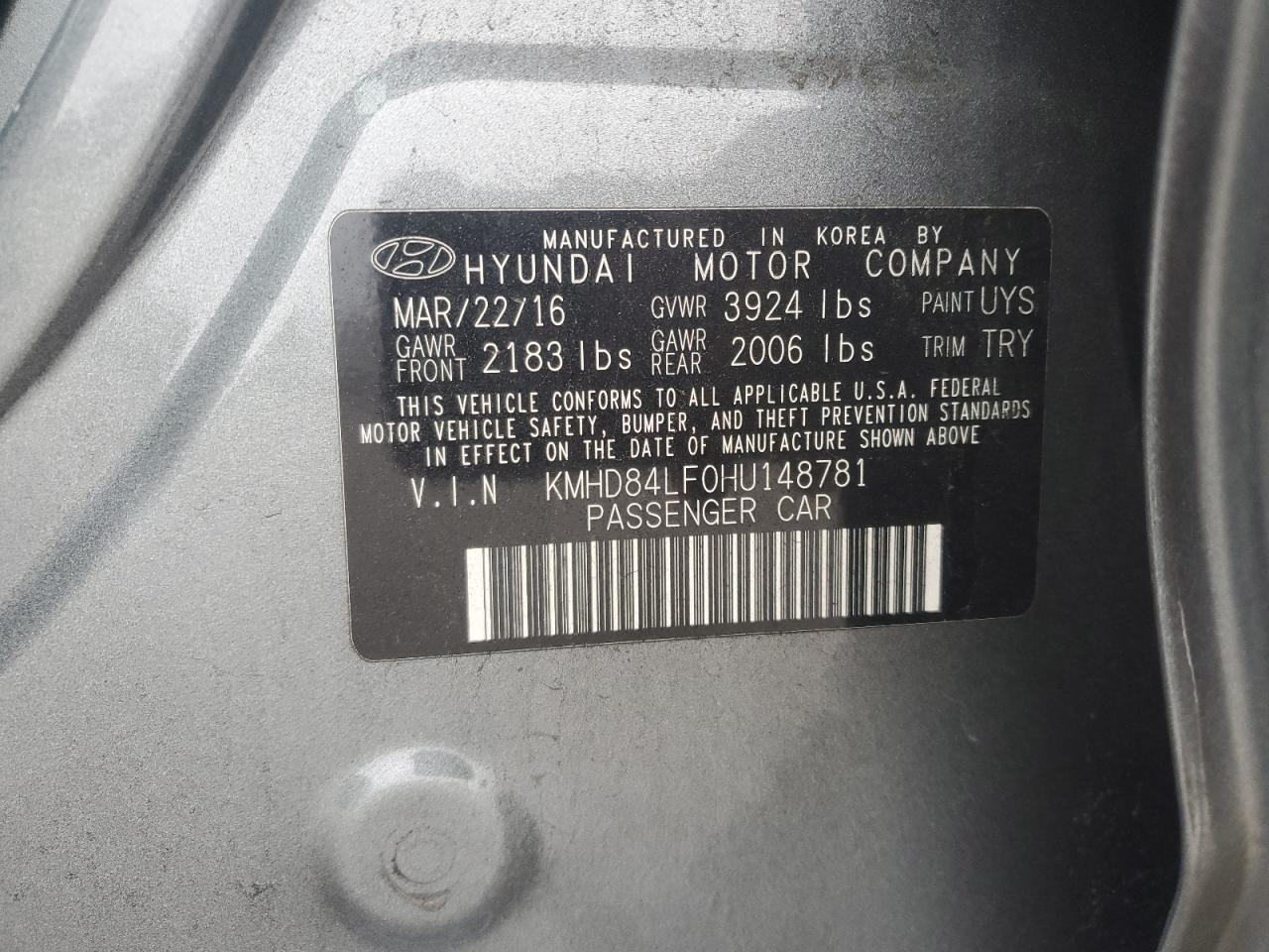 2017 Hyundai Elantra - Image 12