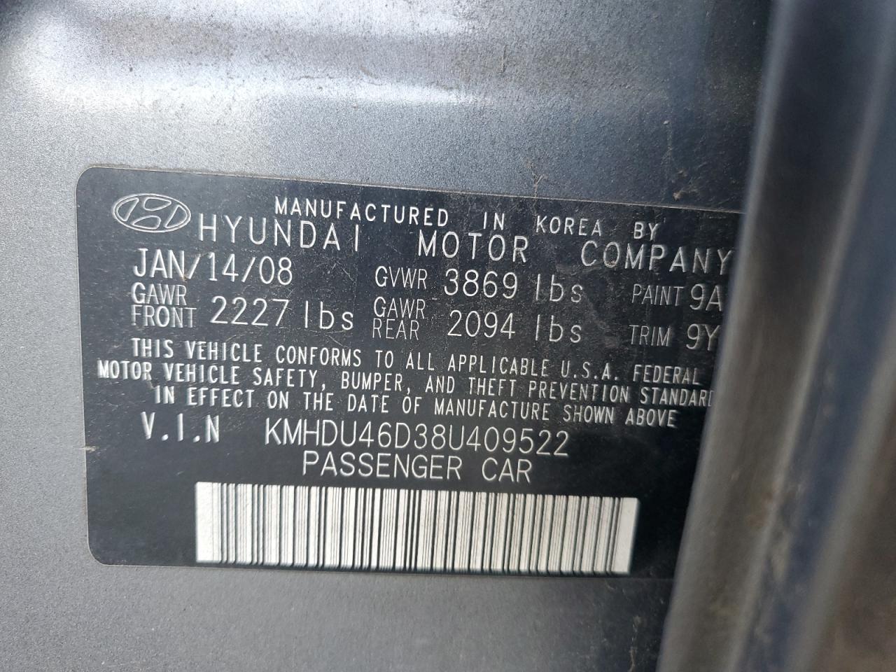 2008 Hyundai Elantra - Image 14