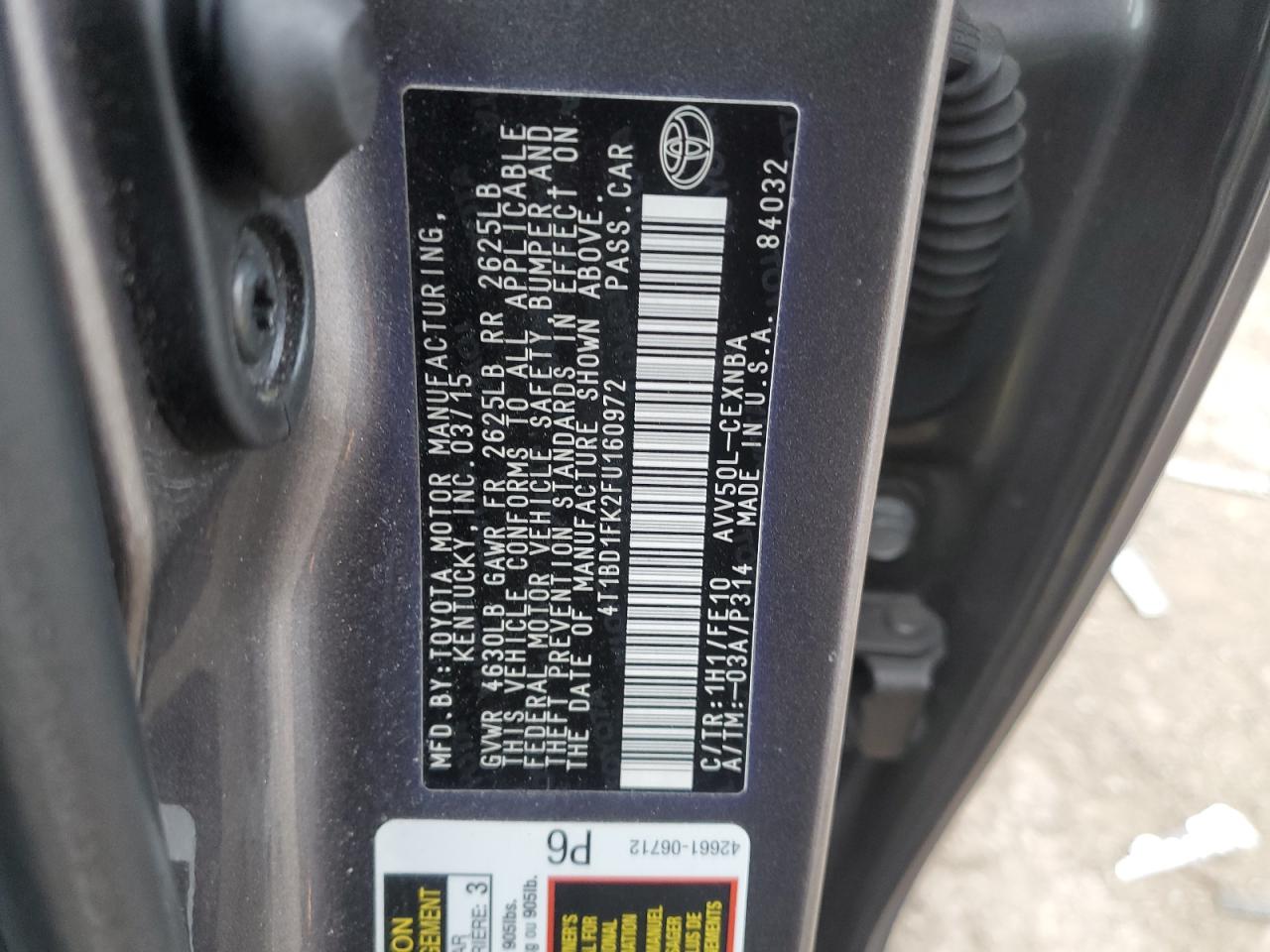 2015 Toyota Camry - Image 12