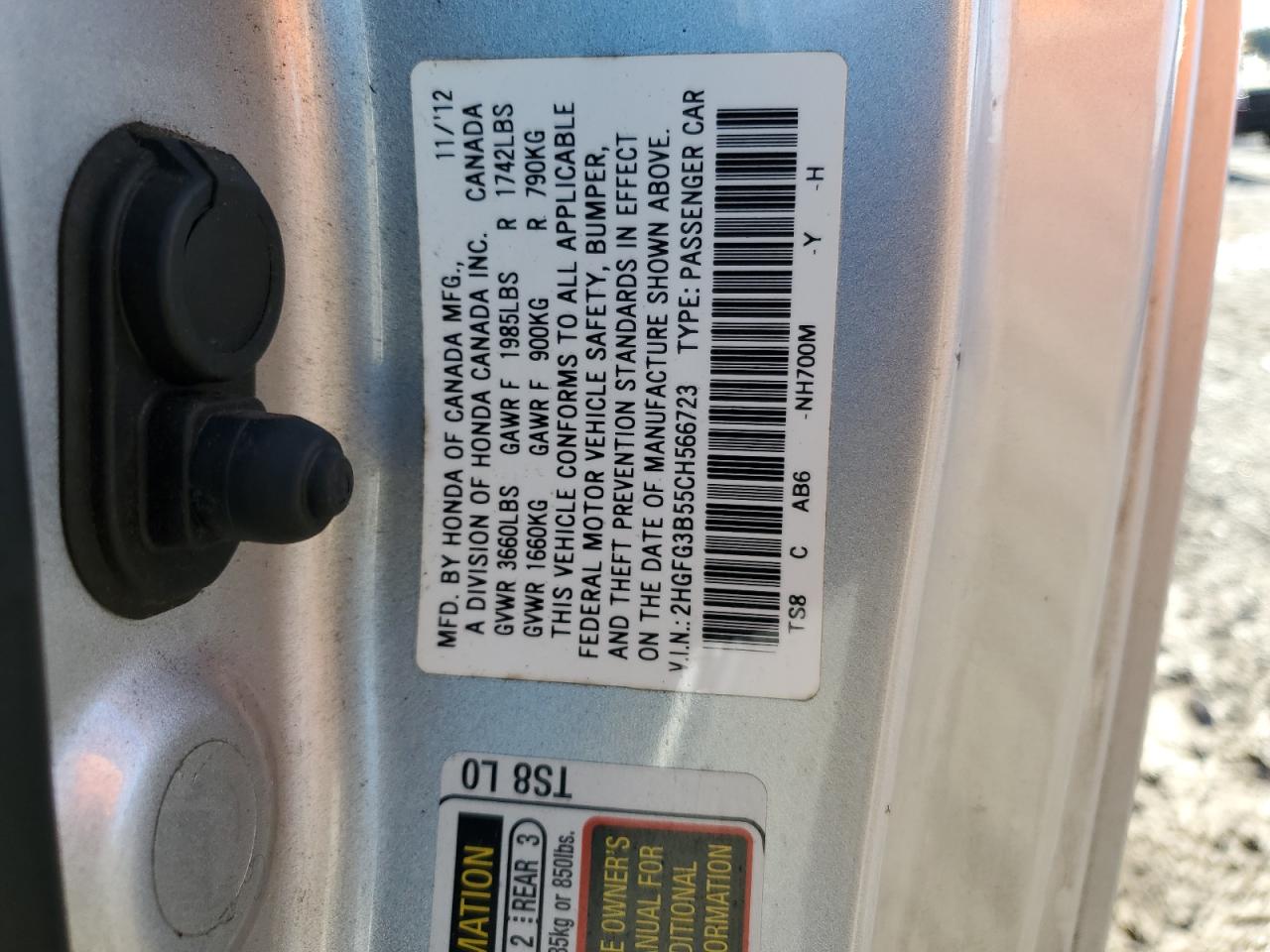 2012 Honda Civic - Image 12