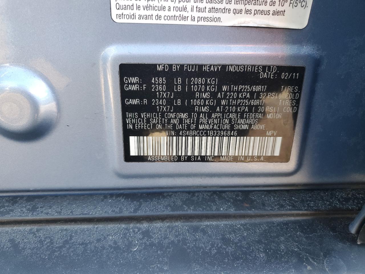 2011 Subaru Outback - Image 12