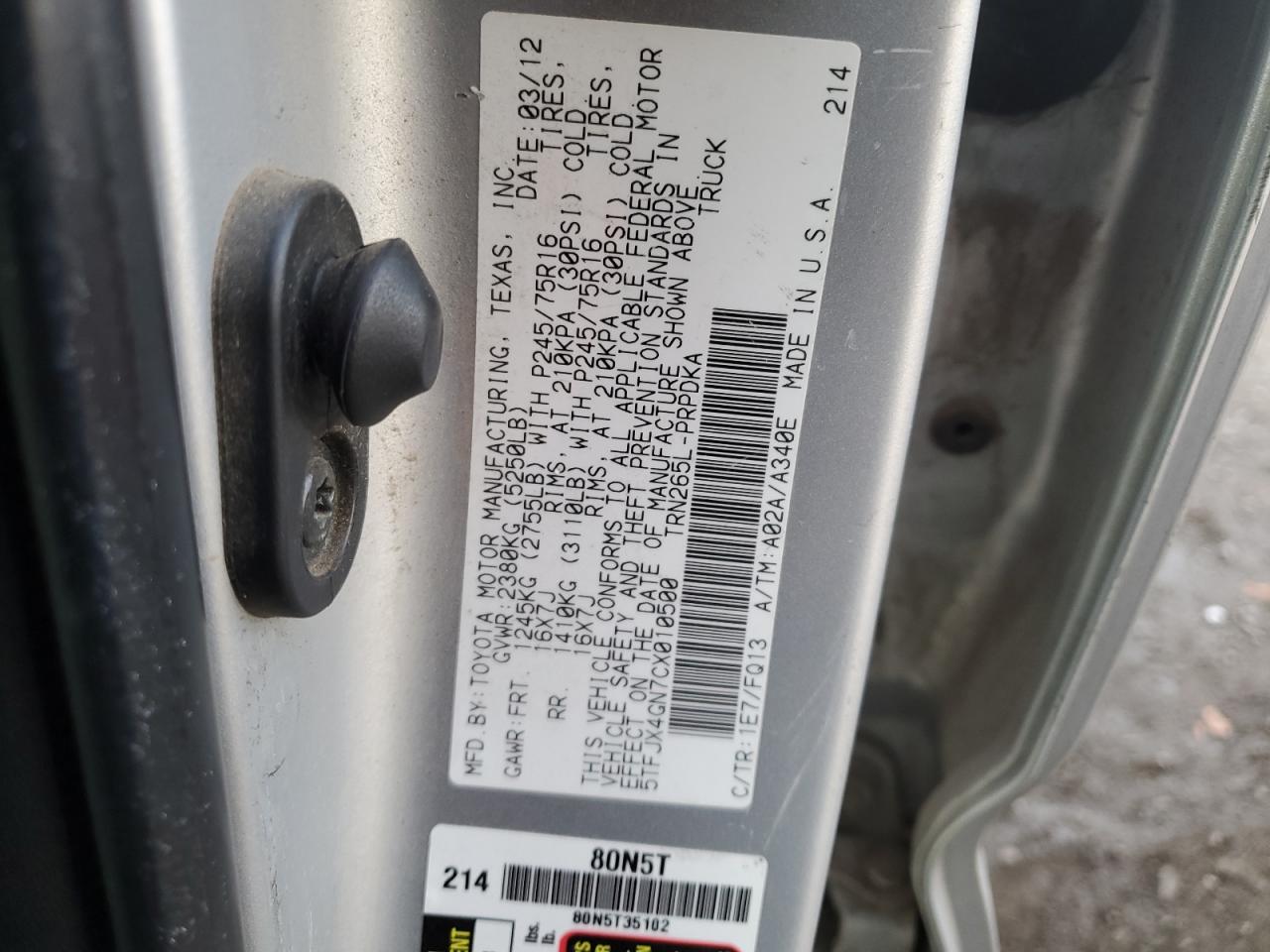 2012 Toyota Tacoma - Image 12