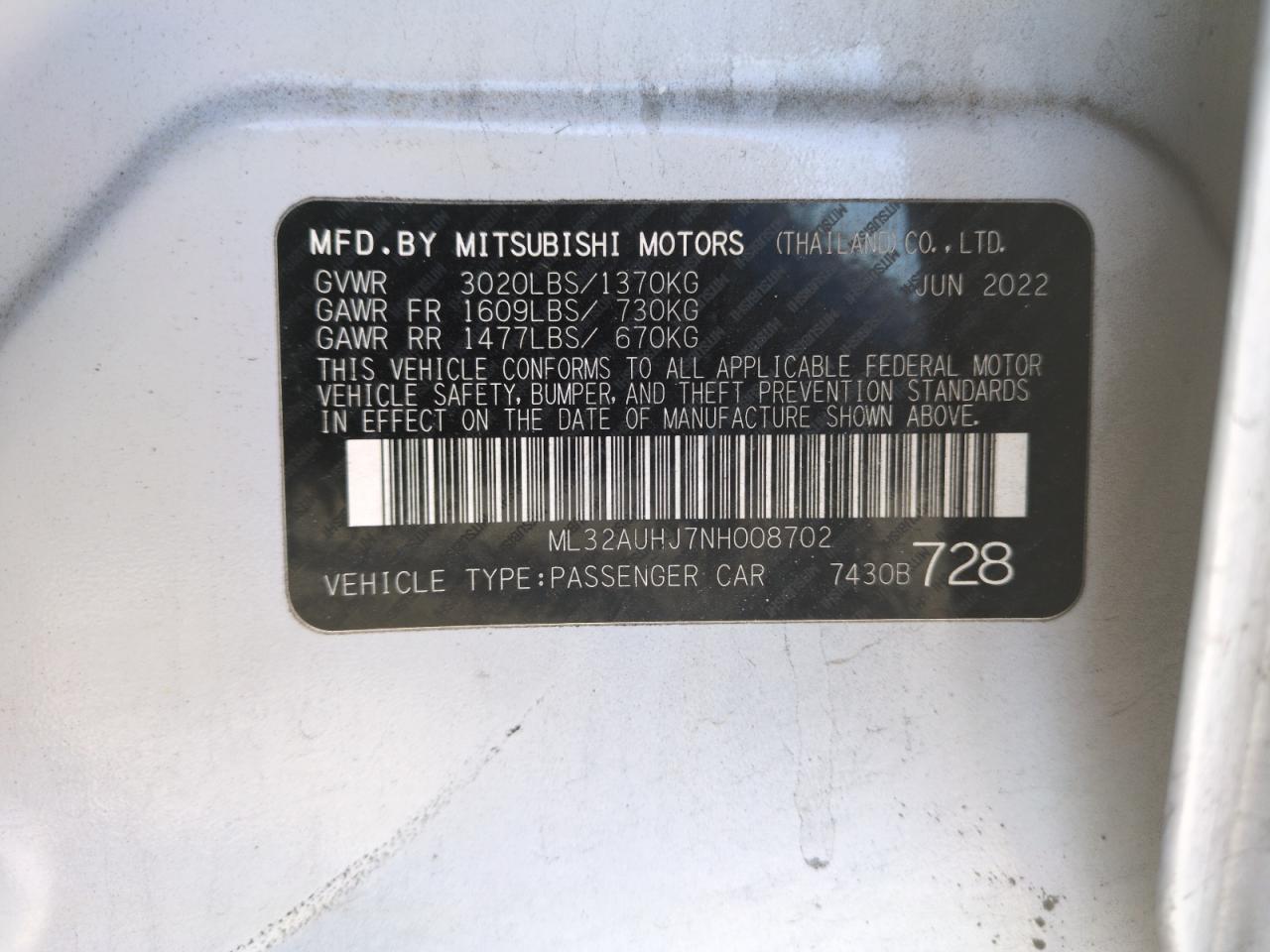 2022 Mitsubishi Mirage - Image 14
