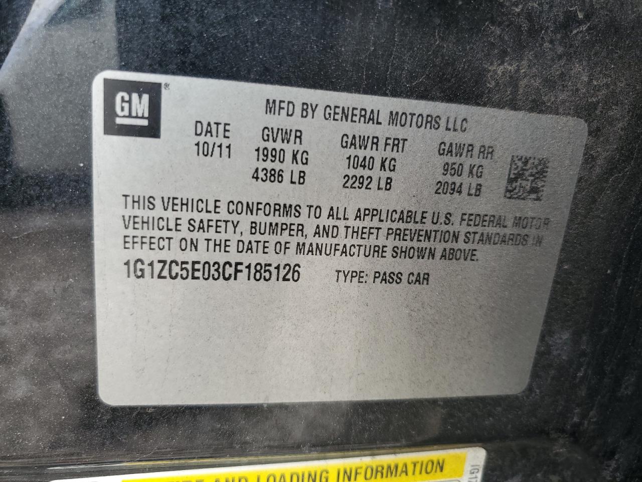 2012 Chevrolet Malibu - Image 12