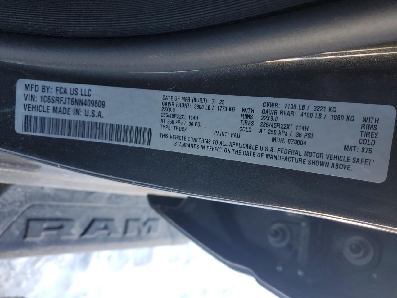 2022 RAM 1500 - Image 12