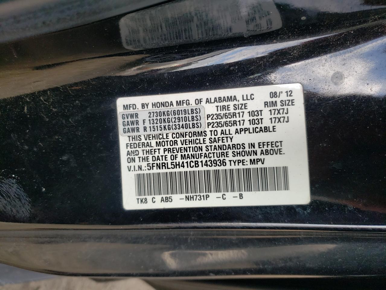 2012 Honda Odyssey - Image 13