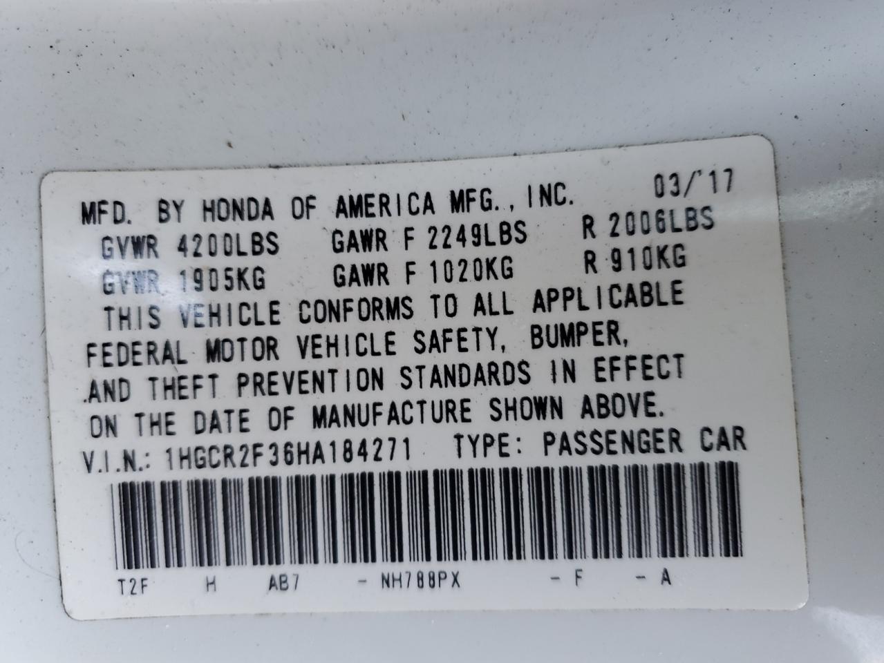 2017 Honda Accord - Image 12