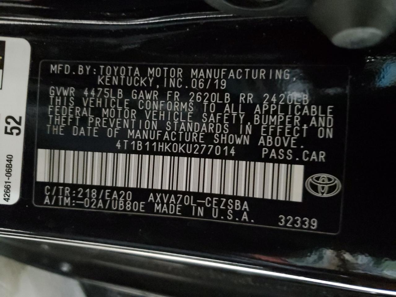 2019 Toyota Camry - Image 13