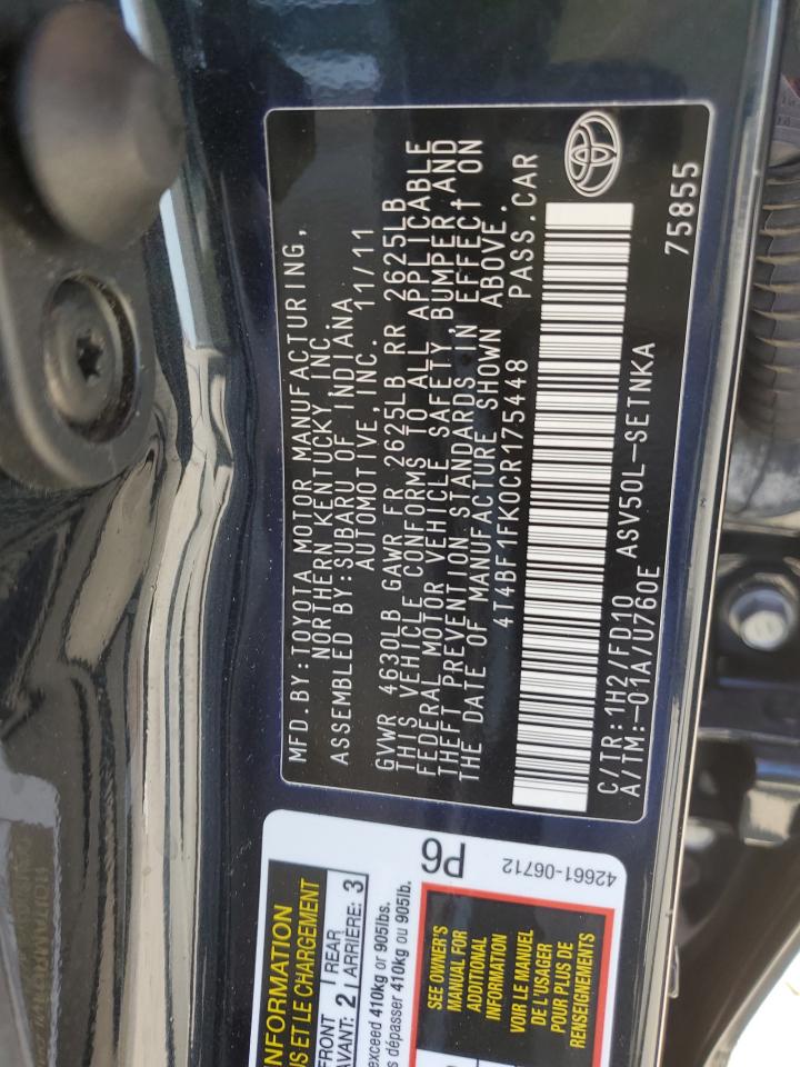 2012 Toyota Camry - Image 13