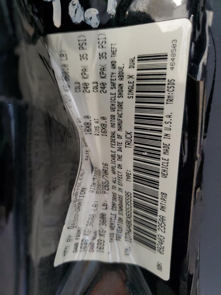 2006 Dodge Dakota Quad Slt VIN: 1D7HW48KX6S535595 Lot: 87180224