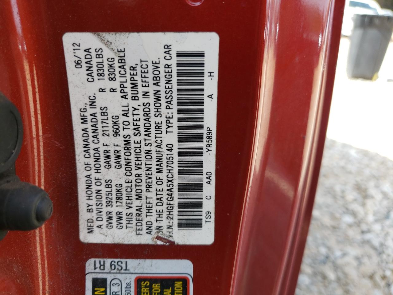 2012 Honda Civic - Image 15