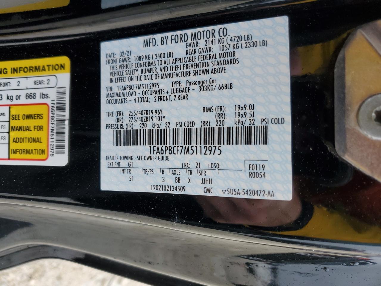 2021 Ford Mustang - Image 12