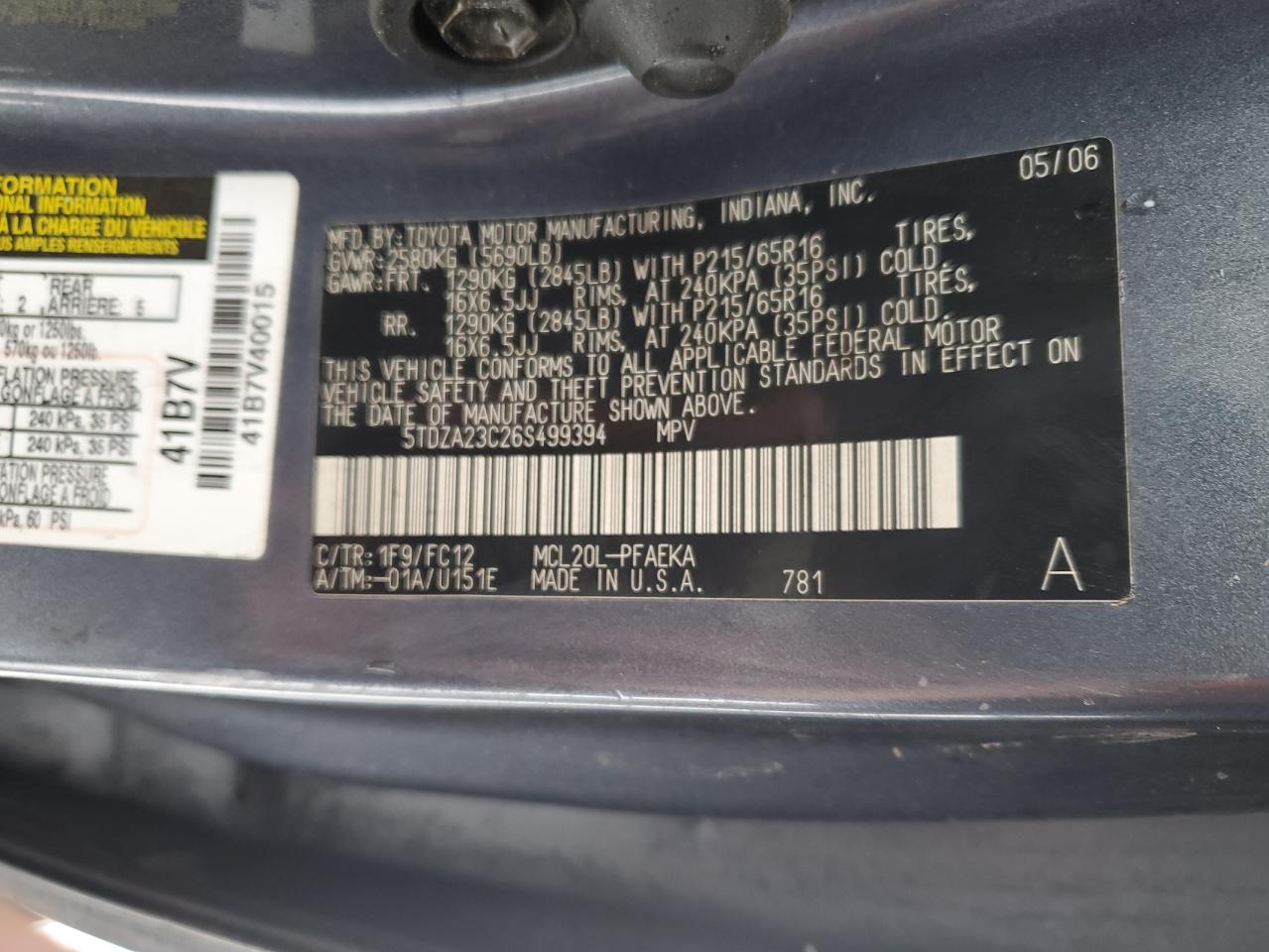 2006 Toyota Sienna - Image 13