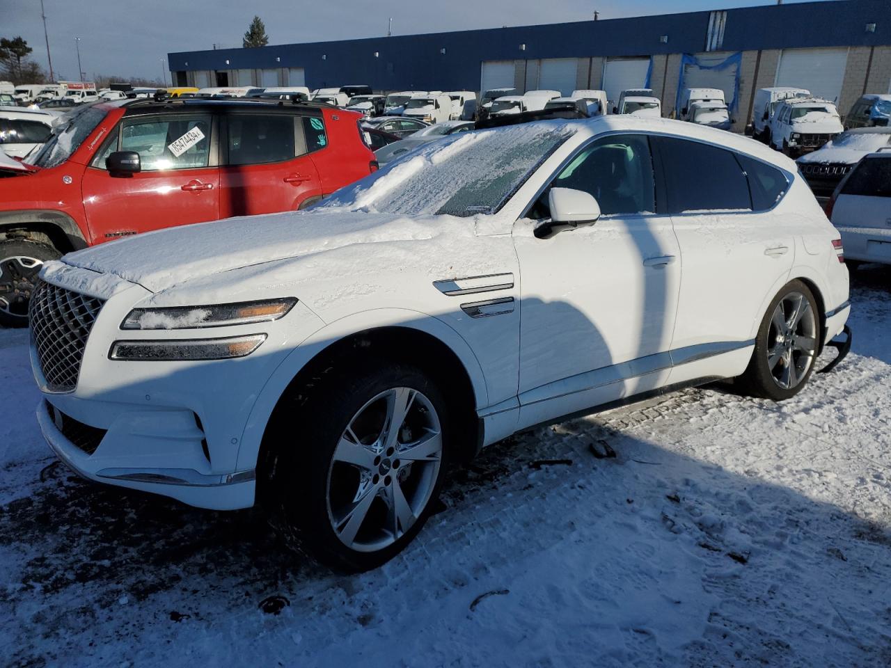 2022 Genesis Gv80 Base за продажба в Woodhaven, MI - Rear End