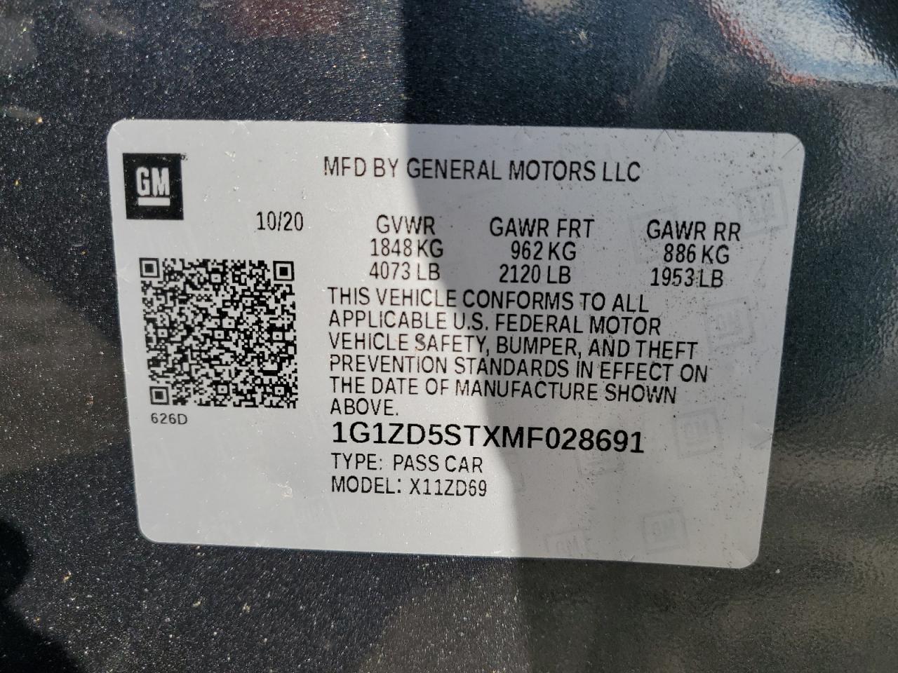 2021 Chevrolet Malibu - Image 12