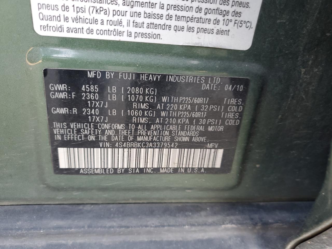 2010 Subaru Outback - Image 13