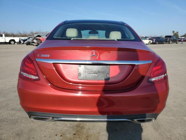  MERCEDES-BENZ C-CLASS 2018 Czerwony