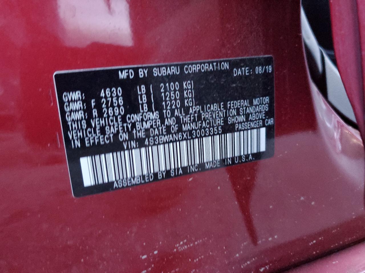 2020 Subaru Legacy - Image 12