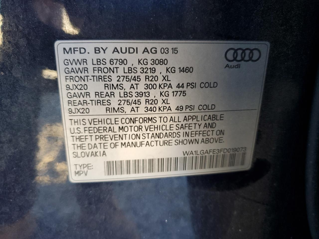 2015 Audi Q7 - Image 13