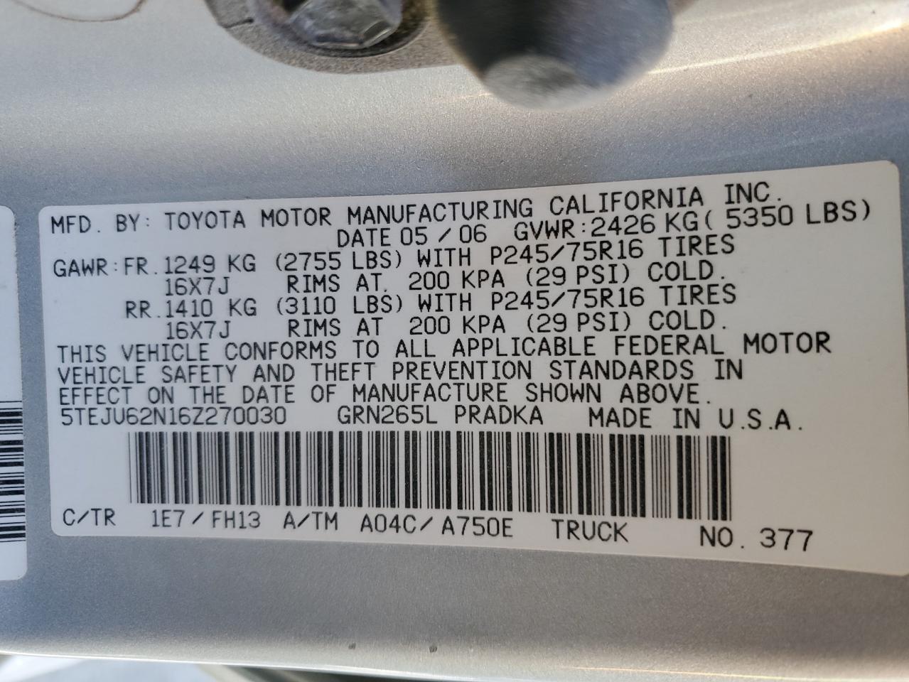2006 Toyota Tacoma - Image 14