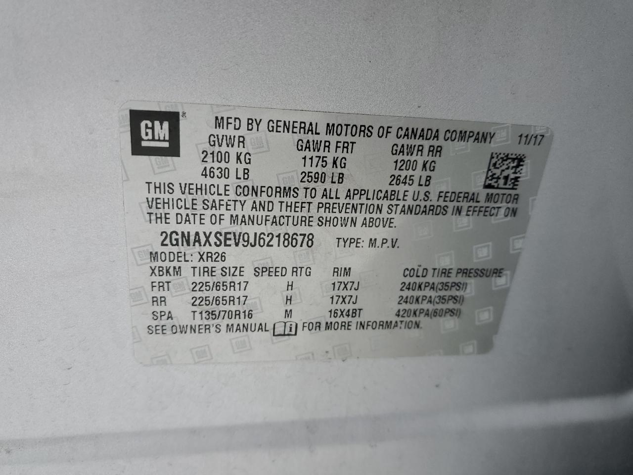 2018 Chevrolet Equinox - Image 13