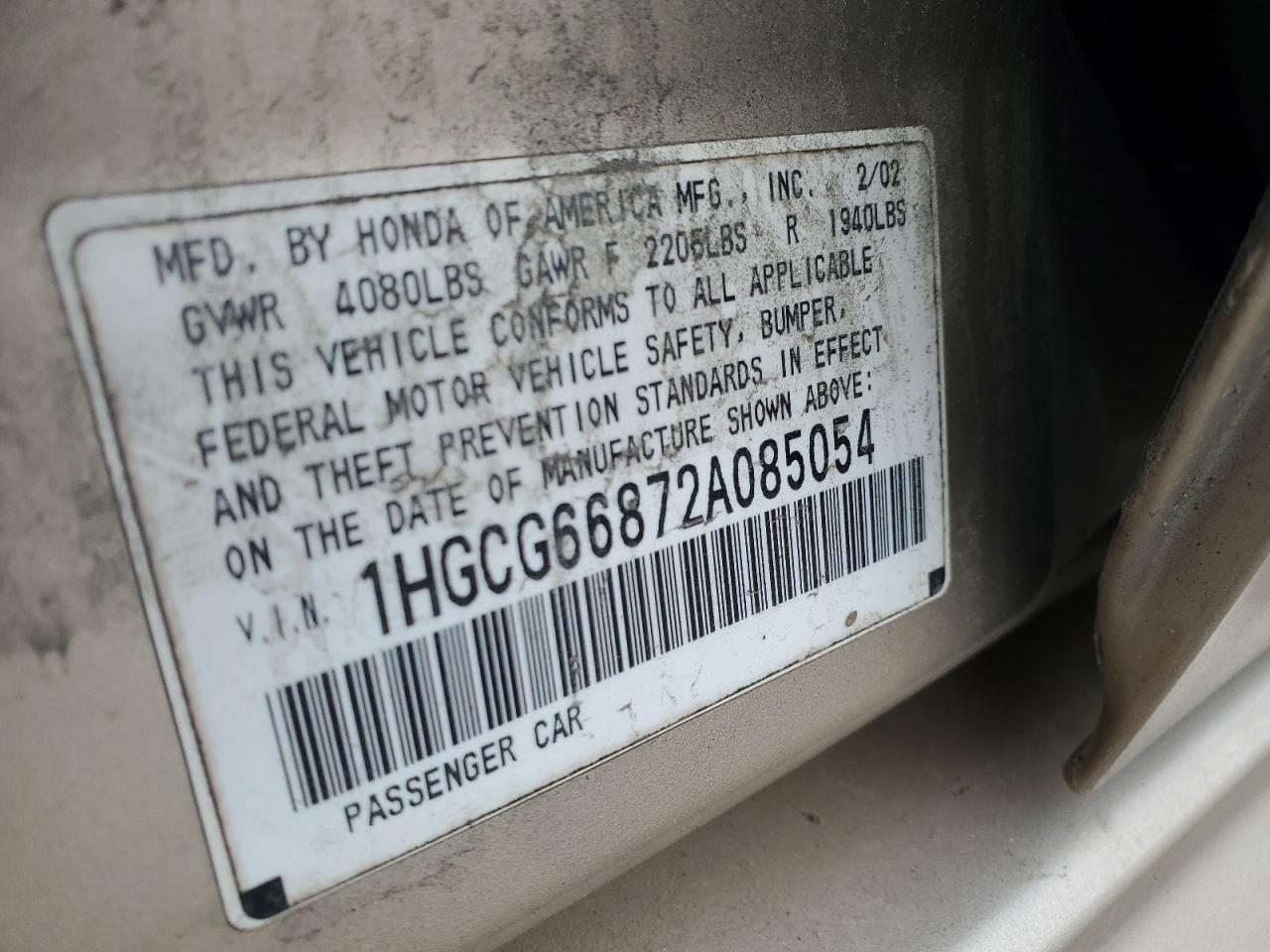 2002 Honda Accord - Image 12
