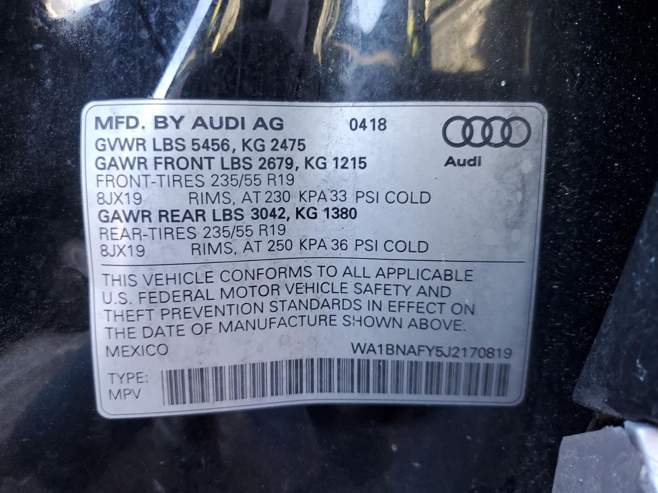 2018 Audi Q5 - Image 13