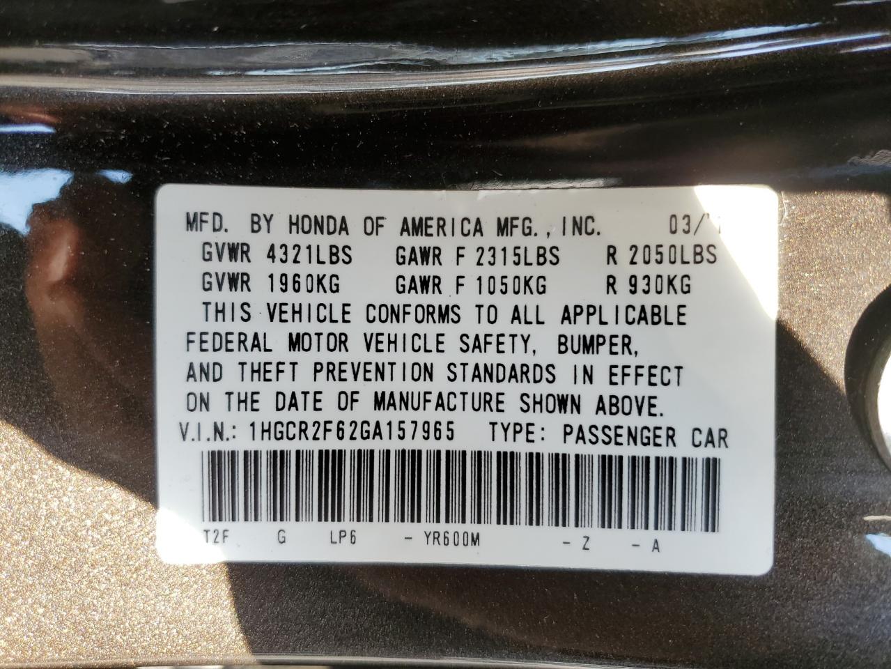 2016 Honda Accord - Image 14