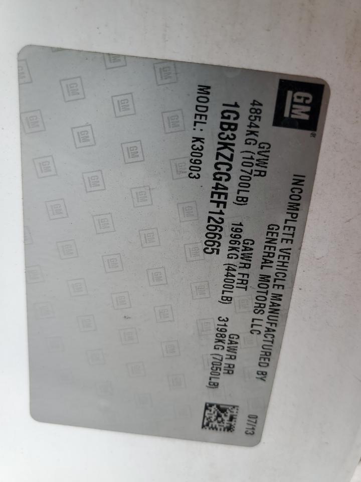 2014 Chevrolet Silverado K3500 VIN: 1GB3KZCG4EF126665 Lot: 88339495