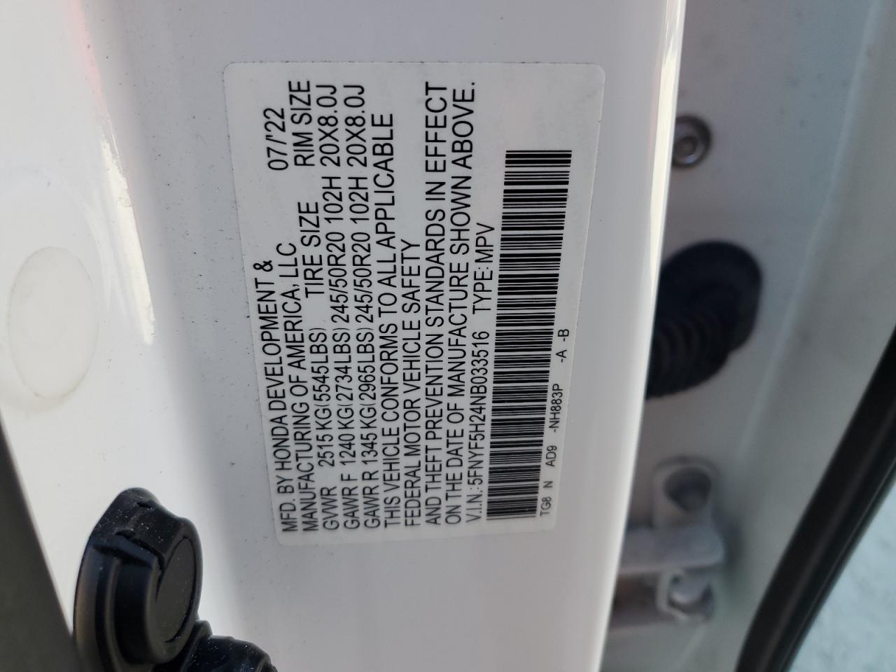 2022 Honda Pilot - Image 13