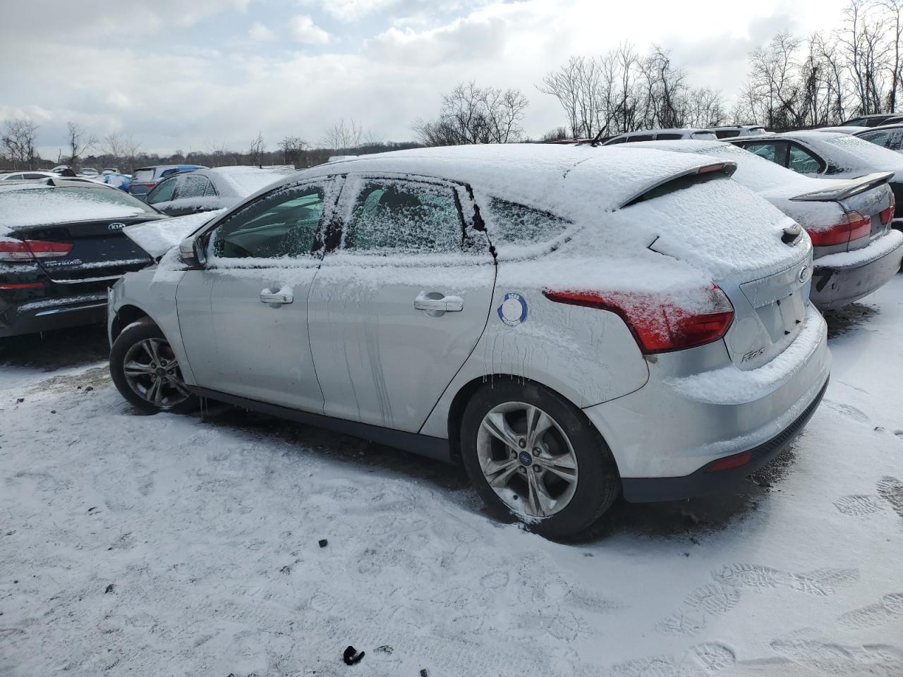 2014 Ford Focus Se silver hatchback gas 1FADP3K21EL418074 photo #3