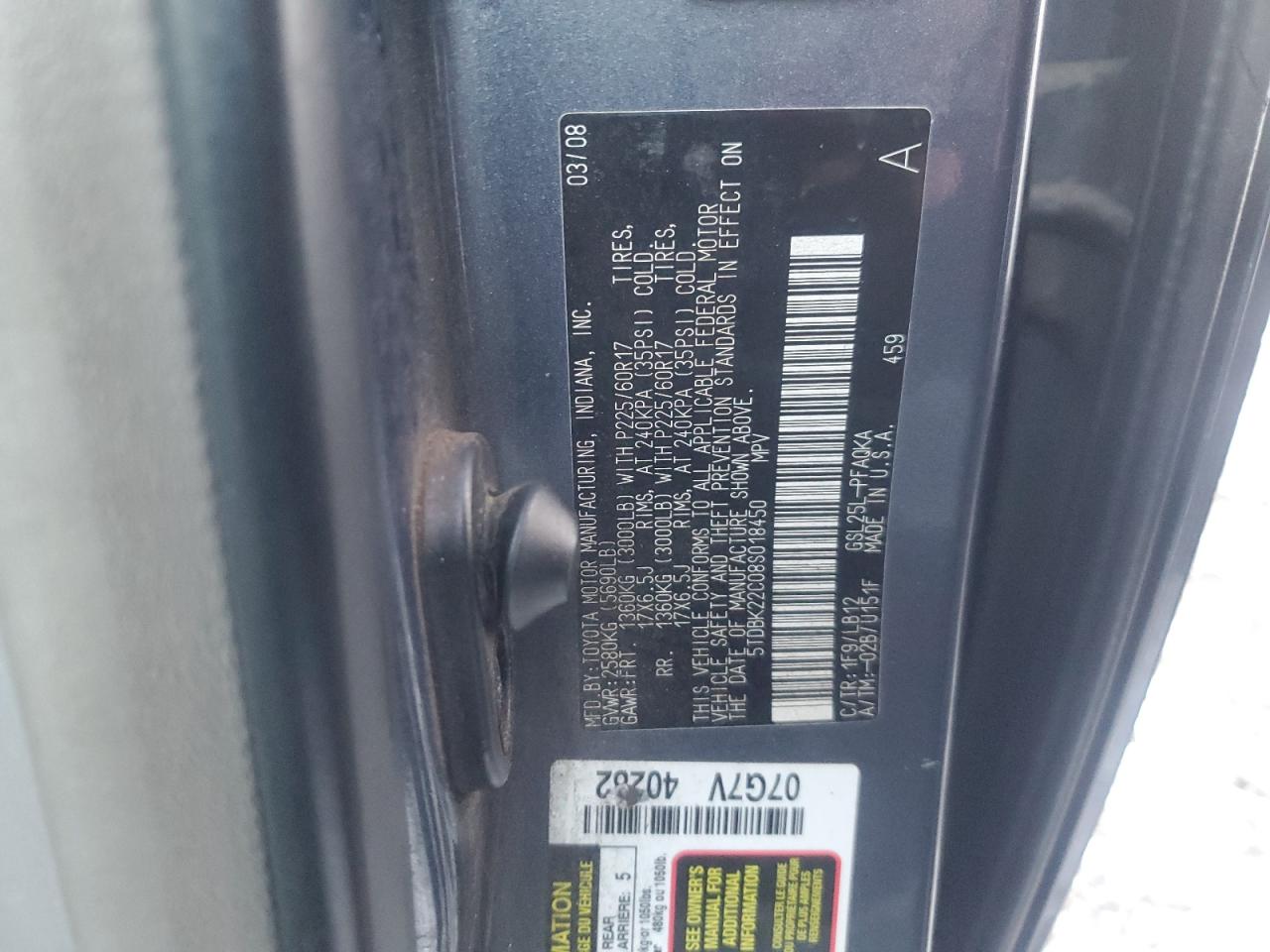 2008 Toyota Sienna - Image 13