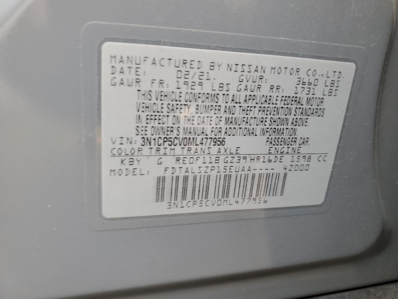 2021 Nissan Kicks - Image 14