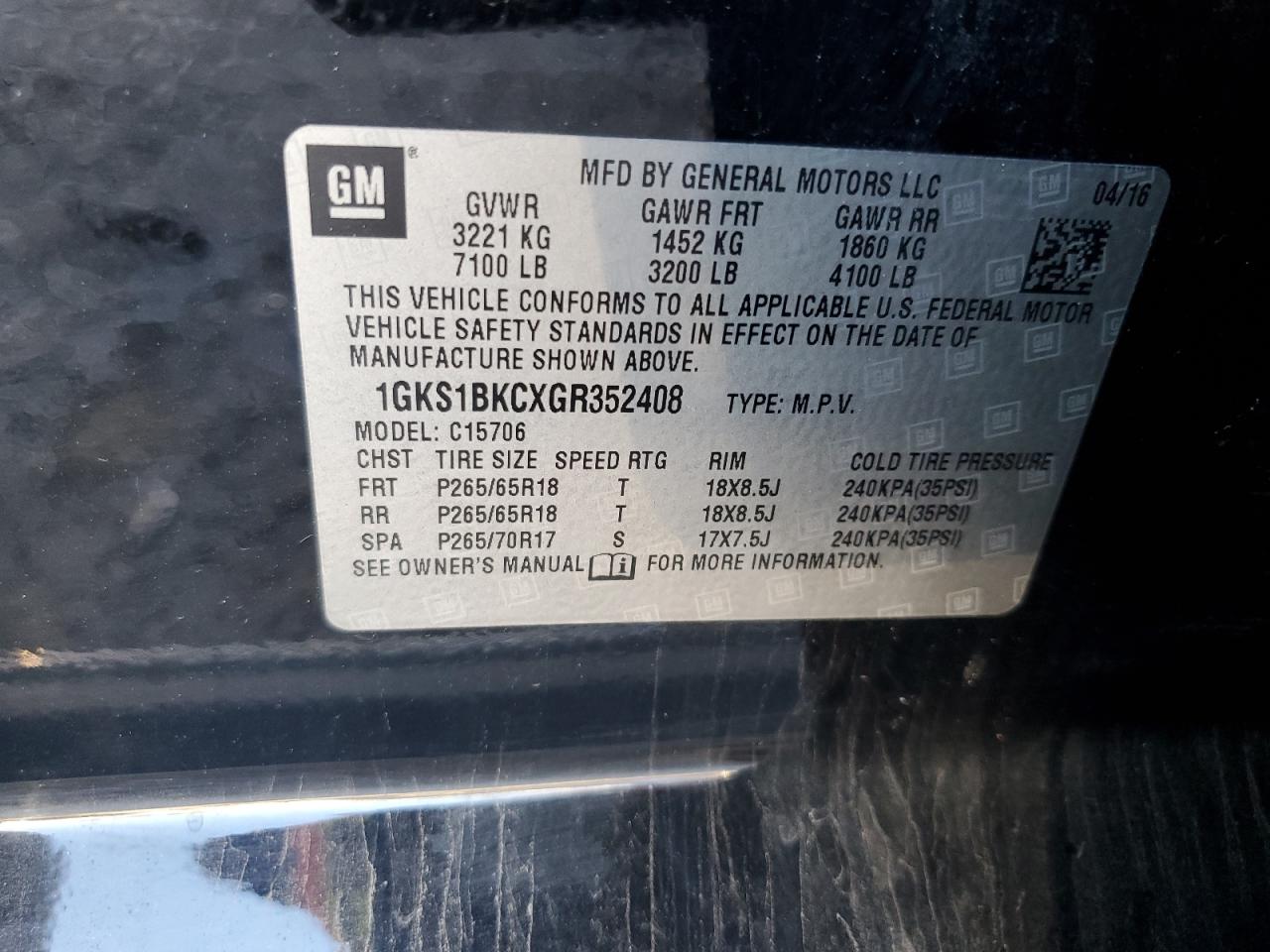 2016 GMC Yukon - Image 16