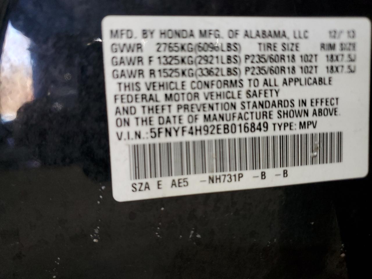 2014 Honda Pilot - Image 14