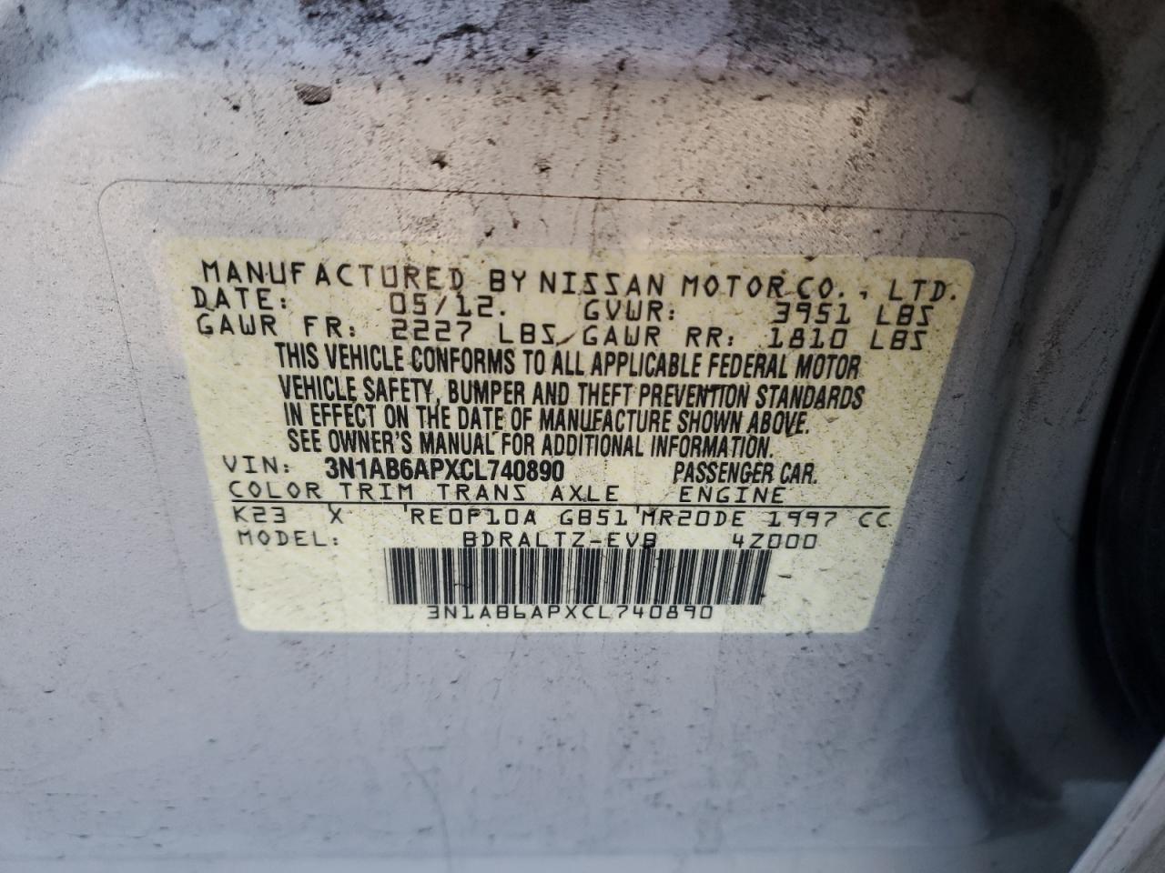 2012 Nissan Sentra - Image 13