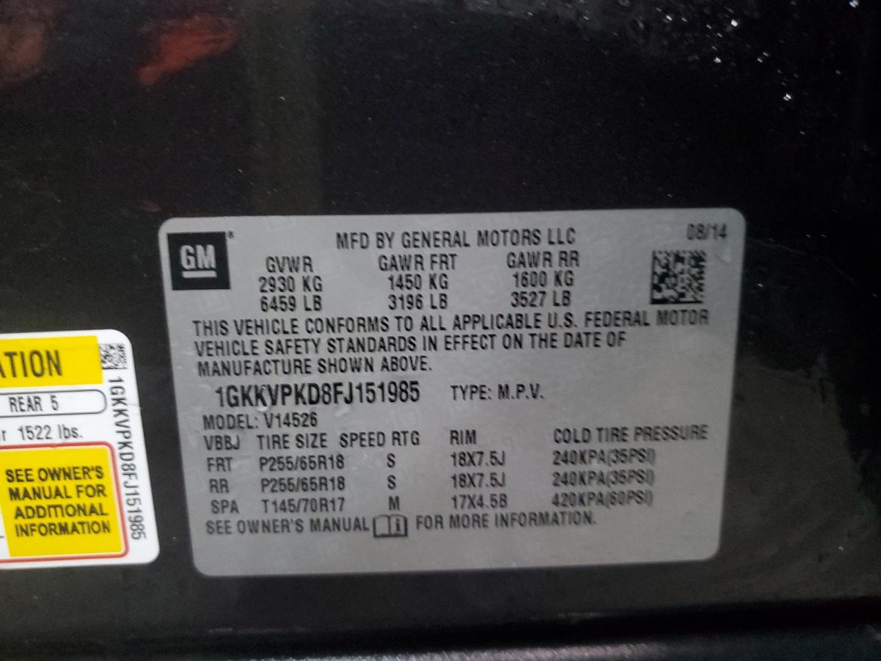 2015 GMC Acadia - Image 14