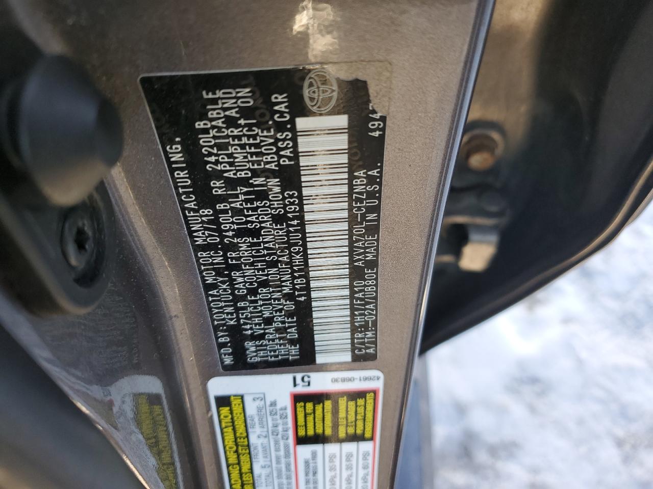 2018 Toyota Camry - Image 13