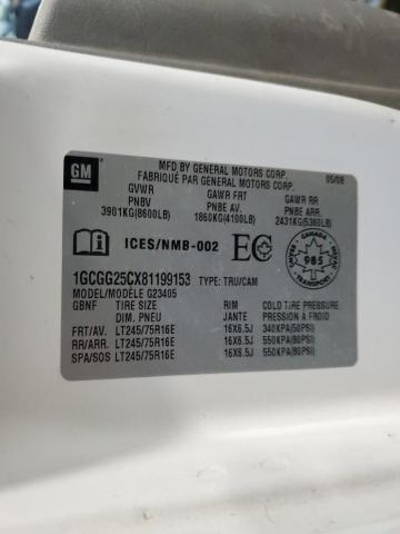 2008 CHEVROLET EXPRESS G2500 