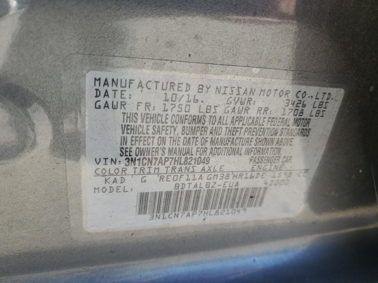 2017 Nissan Versa - Image 12